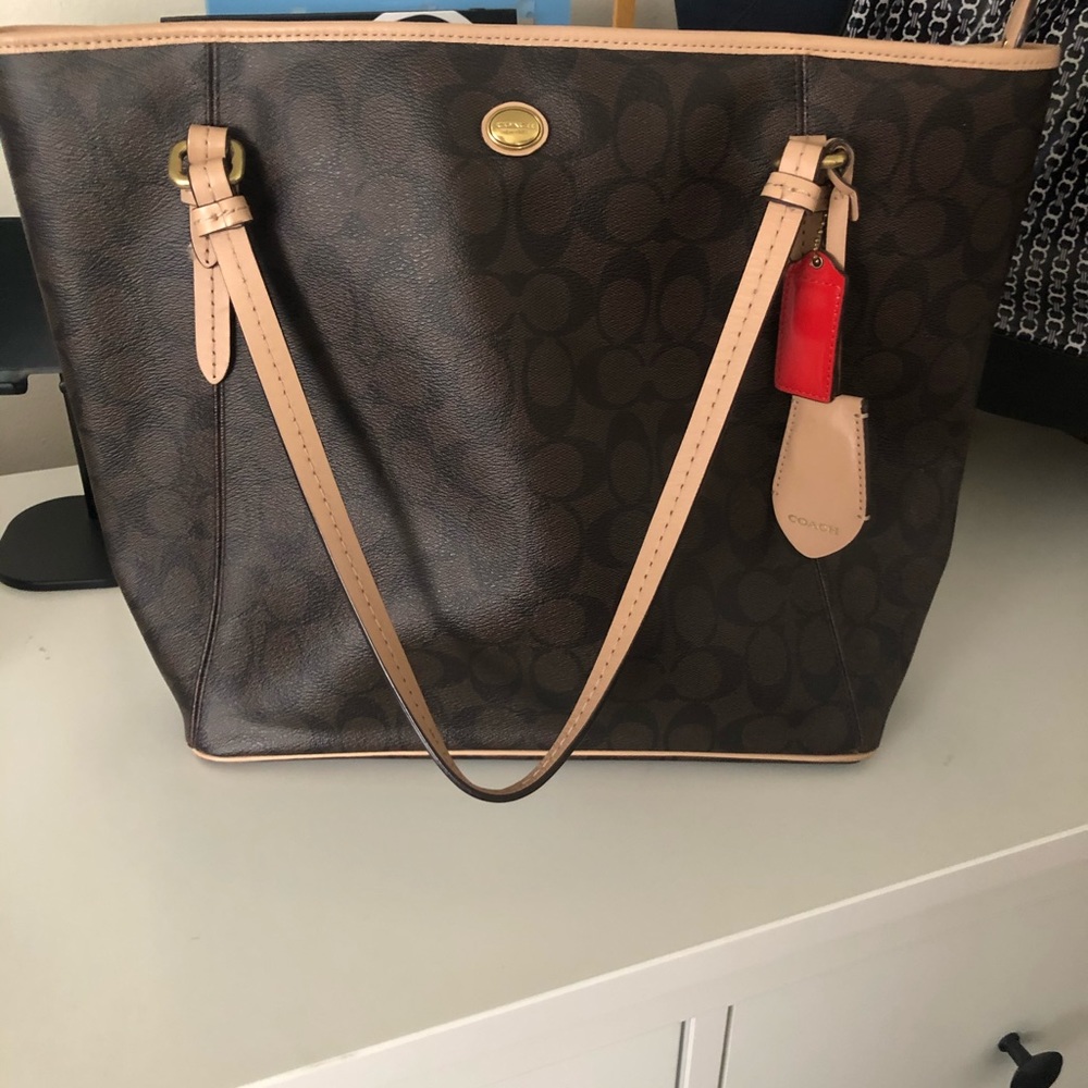 Large coach tote bag